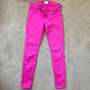 Hudson Krista Super Skinny Pink Jeans, Size 26